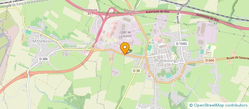 localisation de l'entreprise SCI INFINITY  PHALSBOURG