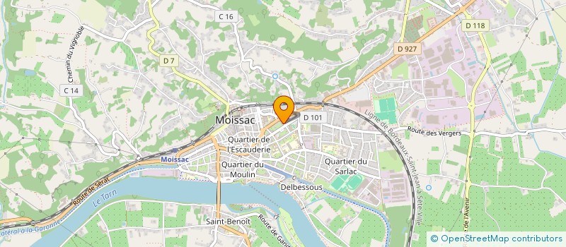 localisation de l'entreprise SCI INFIPOD  MOISSAC