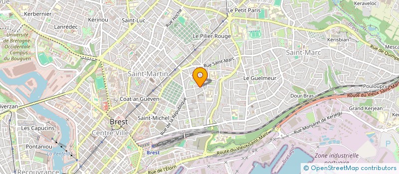 localisation de l'entreprise SCI INFIRMIER PENNEC MARC  BREST