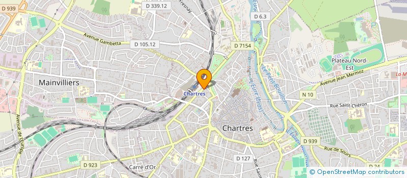 localisation de l'entreprise SCI INFIRMIERES POLE GARE à CHARTRES