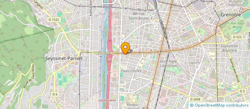 localisation de l'entreprise SCI INFIRMIERS CATANE à GRENOBLE