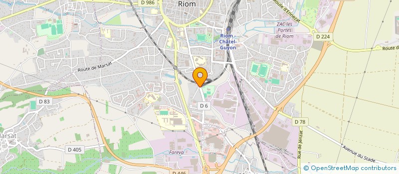 localisation de l'entreprise SCI INFIRMIERS RIOM SUD  RIOM