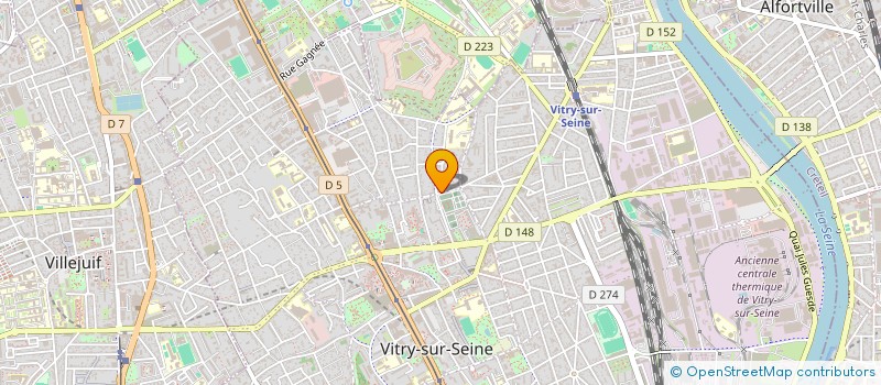 localisation de l'entreprise SCI INFROIT  81 BIS  VITRY-SUR-SEINE