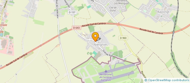 localisation de l'entreprise SCI INGER à SERANVILLERS-FORENVILLE
