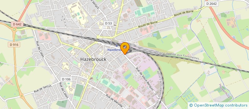 localisation de l'entreprise SCI INGEVER  HAZEBROUCK