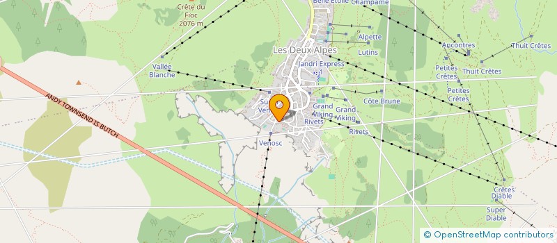 localisation de l'entreprise SCI INGHAM  LES DEUX ALPES