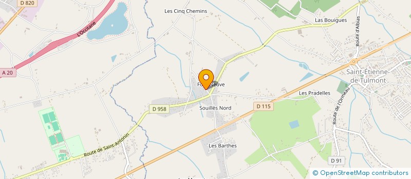 localisation de l'entreprise SCI INGMAT  SAINT-ETIENNE-DE-TULMONT