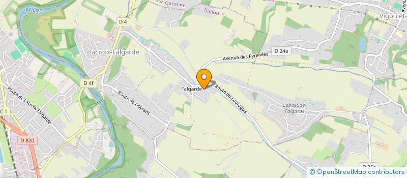 localisation de l'entreprise SCI INGRES POUVILLON  LACROIX-FALGARDE