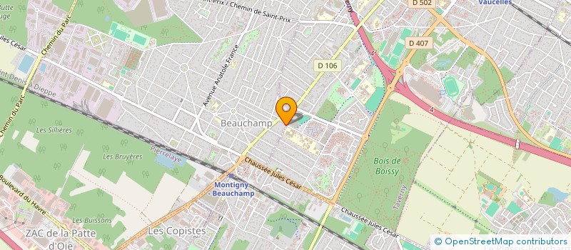 localisation de l'entreprise SCI INITIAL  BEAUCHAMP