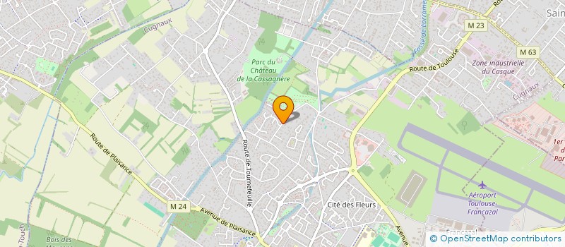 localisation de l'entreprise SCI INITIALE  CUGNAUX