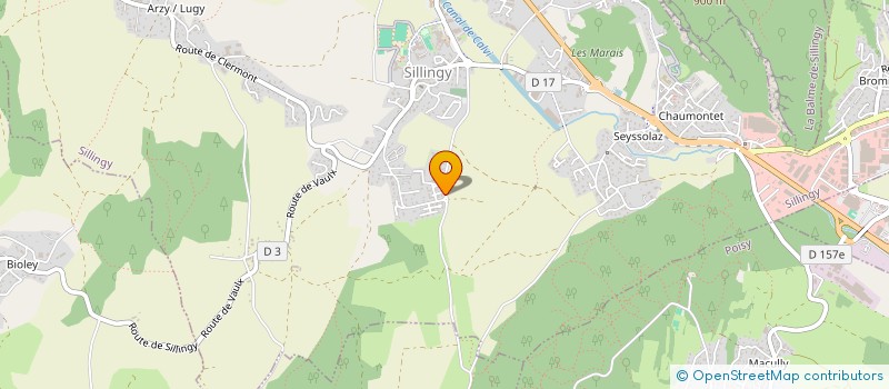 localisation de l'entreprise SCI INITIALE  SILLINGY