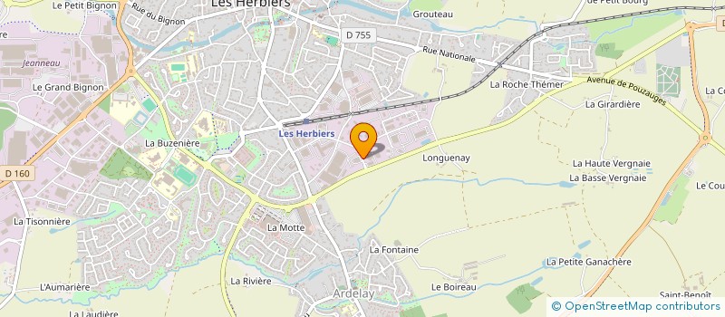 localisation de l'entreprise SCI INITIALES à LES HERBIERS