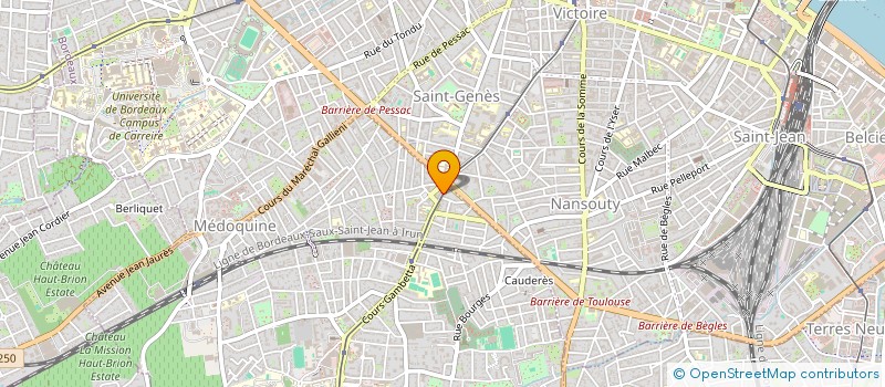 localisation de l'entreprise SCI INITIALES  TALENCE