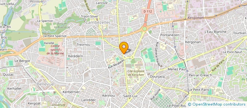 localisation de l'entreprise SCI INIZAN ET EDELMAYER  BREST