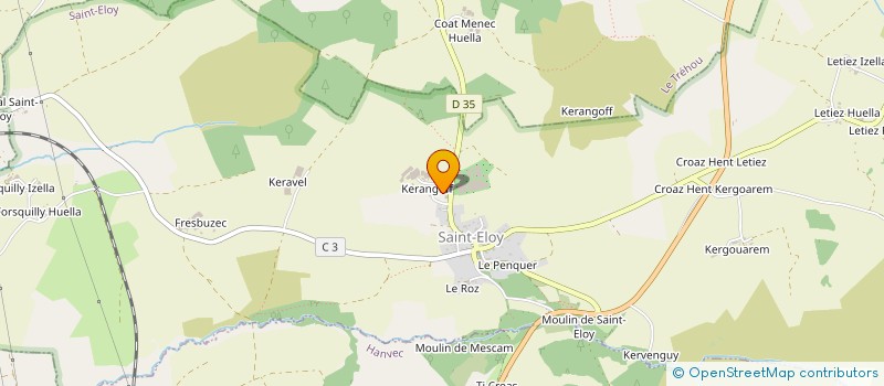 localisation de l'entreprise SCI INIZAN LE HIR  SAINT-ELOY