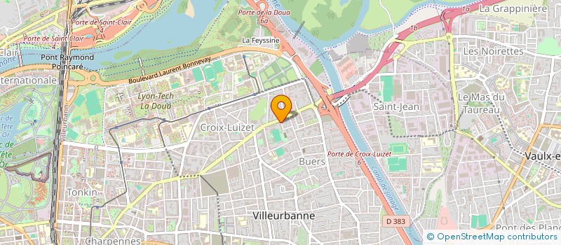 localisation de l'entreprise SCI INKERMANN  VILLEURBANNE