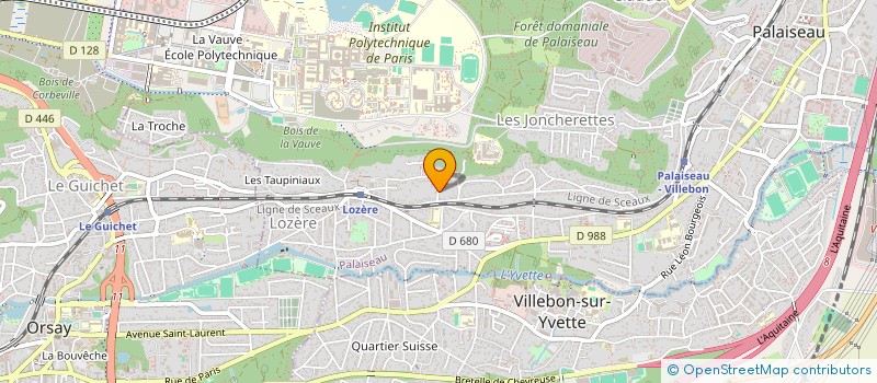 localisation de l'entreprise SCI INLAY à PALAISEAU