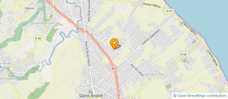 localisation de l'entreprise SCI INNOCENT MOUSSA CABINET MEDICAL DU CENTRE à SAINT-ANDRE