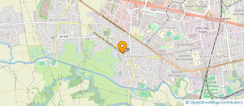 localisation de l'entreprise SCI INNOV  ECKBOLSHEIM