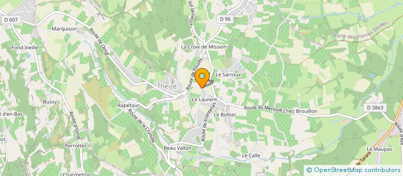 localisation de l'entreprise SCI INNOVAGAME  THEIZE