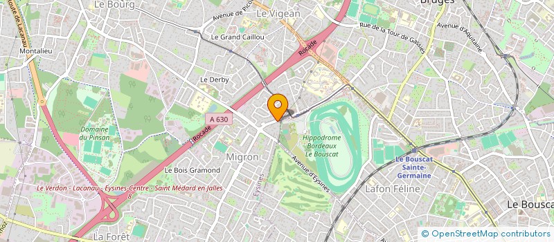 localisation de l'entreprise SCI INNOVATION  EYSINES