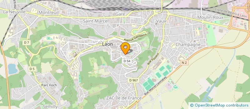 localisation de l'entreprise SCI INO à LAON