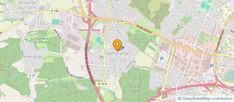 localisation de l'entreprise SCI INOVA à THIONVILLE