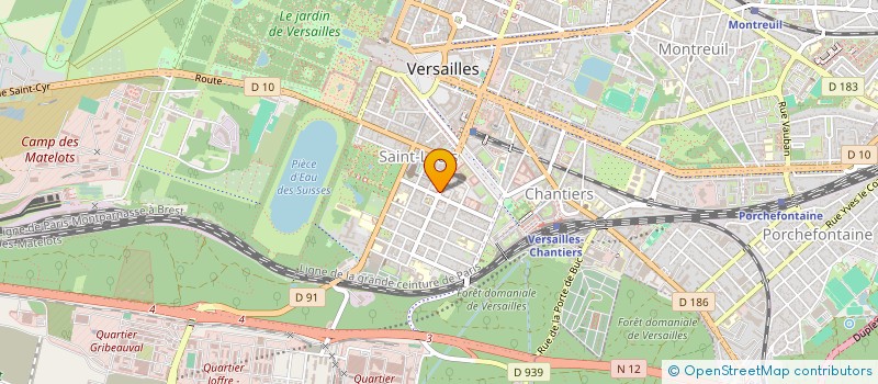 localisation de l'entreprise SCI INPAC à VERSAILLES