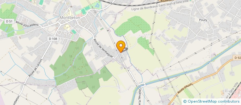 localisation de l'entreprise SCI INSEPARABLES  MONTBETON