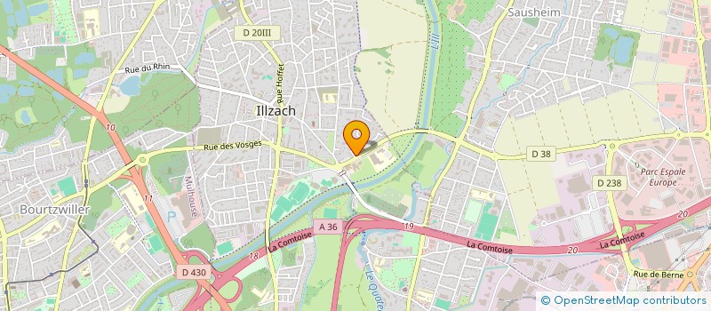 localisation de l'entreprise SCI INSEPARABLES  ILLZACH