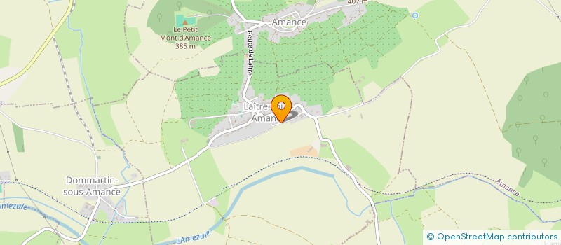 localisation de l'entreprise SCI INSIEME  LAITRE-SOUS-AMANCE