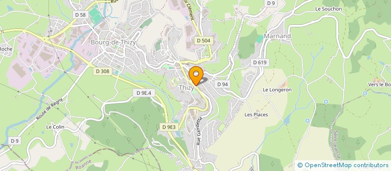 localisation de l'entreprise SCI INSSI  THIZY-LES-BOURGS