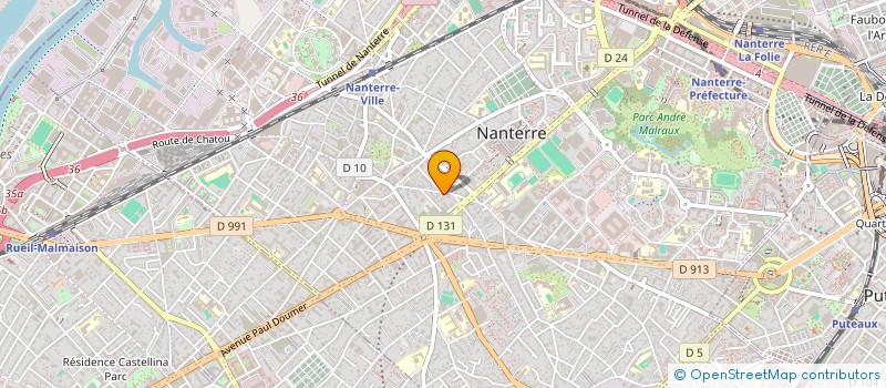 localisation de l'entreprise SCI INTEGRITE  NANTERRE