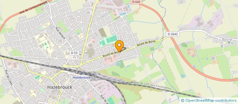 localisation de l'entreprise SCI INTER 104  HAZEBROUCK