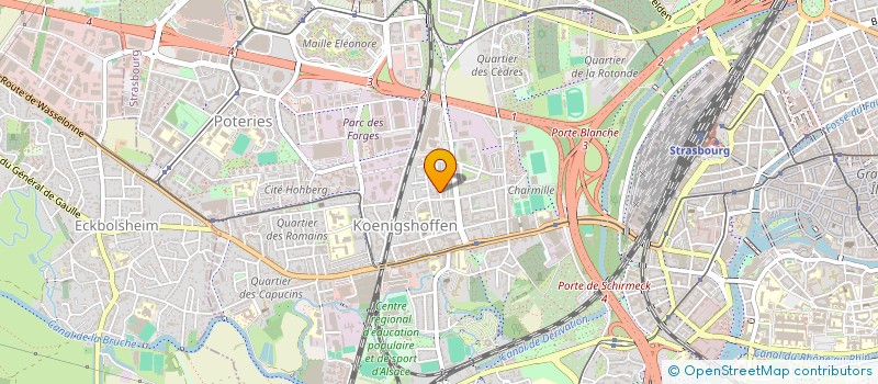 localisation de l'entreprise SCI INTER  STRASBOURG