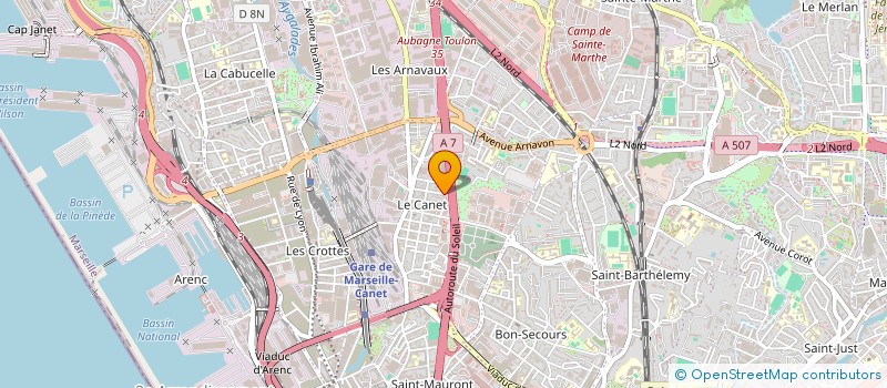 localisation de l'entreprise SCI INTER-LOCAUX à MARSEILLE