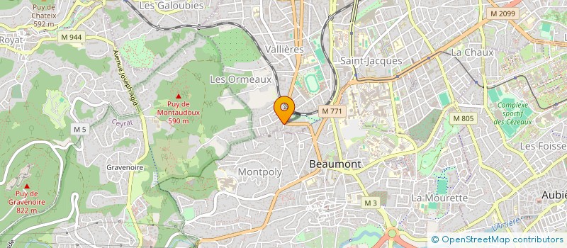 localisation de l'entreprise SCI INTERIEUR RUE  CLERMONT-FERRAND