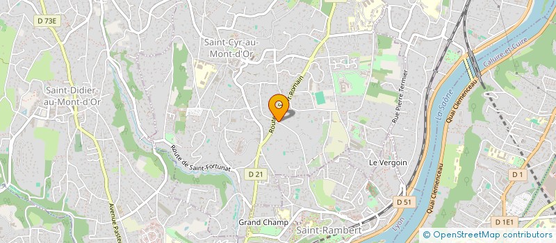 localisation de l'entreprise SCI INTERNATIONALE  SAINT-CYR-AU-MONT-D'OR