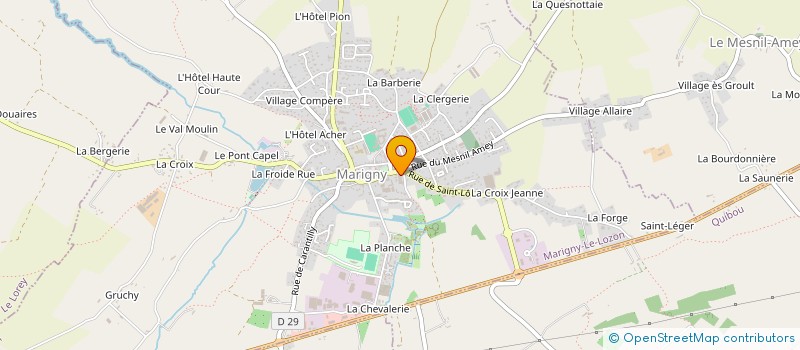 localisation de l'entreprise SCI INTERSERVICES  MARIGNY-LE-LOZON