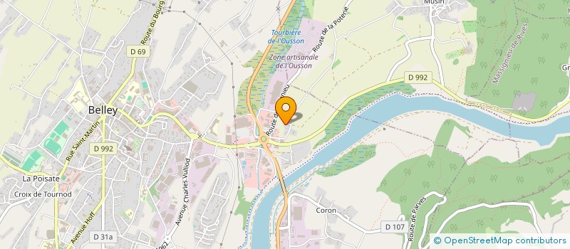 localisation de l'entreprise SCI INTERSTELLAR  BELLEY