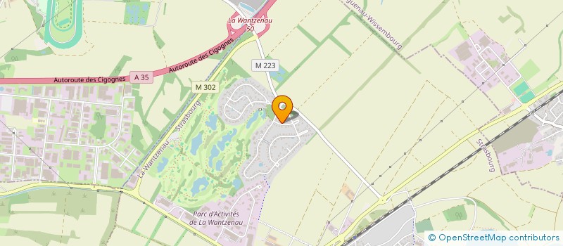 localisation de l'entreprise SCI INTERSTITIEL  LA WANTZENAU