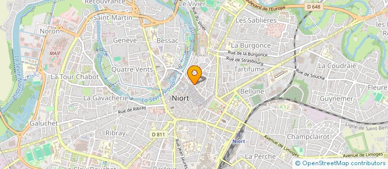 localisation de l'entreprise SCI INTI  NIORT