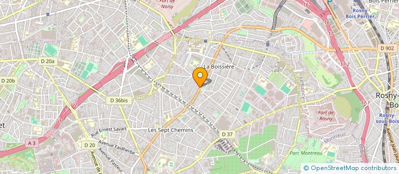 localisation de l'entreprise SCI INTON à MONTREUIL