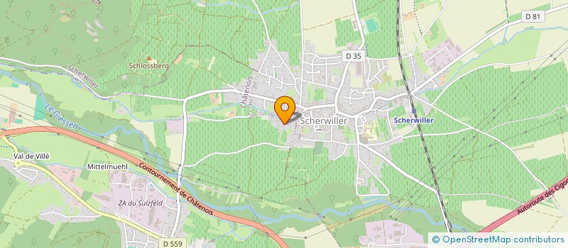 localisation de l'entreprise SCI INTOX  CHATENOIS