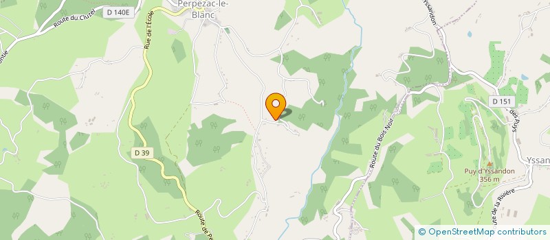 localisation de l'entreprise SCI INVERDAN  PERPEZAC-LE-BLANC