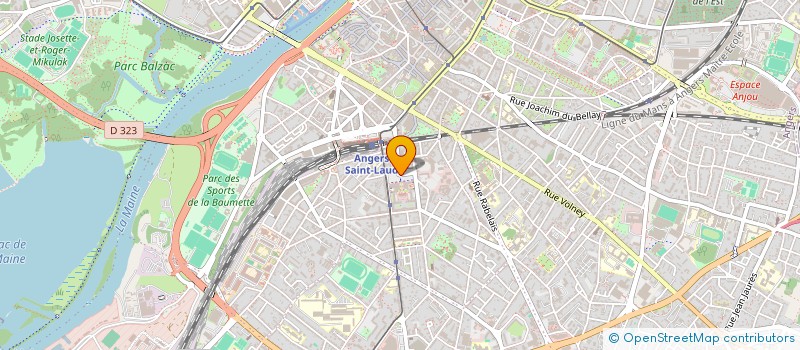 localisation de l'entreprise SCI INVEST 1 à ANGERS