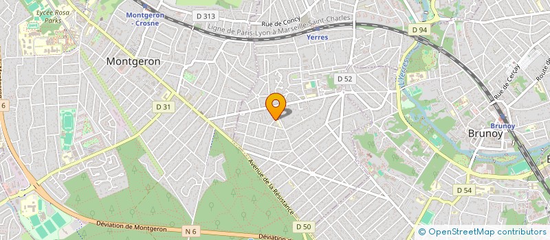 localisation de l'entreprise SCI INVEST 17  YERRES