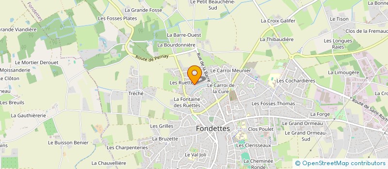 localisation de l'entreprise SCI INVEST 18 à FONDETTES