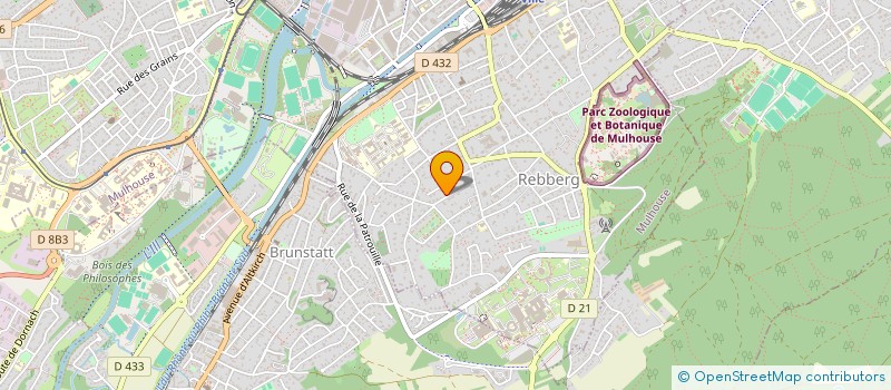 localisation de l'entreprise SCI INVEST  MULHOUSE