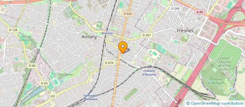 localisation de l'entreprise SCI INVEST à ANTONY